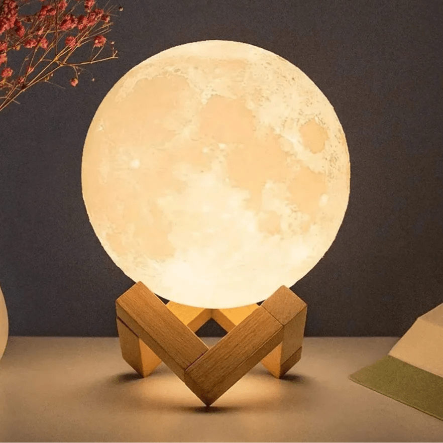 Lampe Lune - MoonAura™ - Ambre - Ambiance et décoration