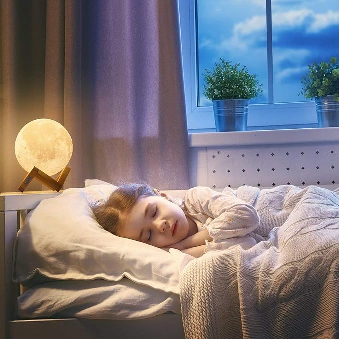 Lampe Lune - MoonAura™ - Ambre - Ambiance et décoration