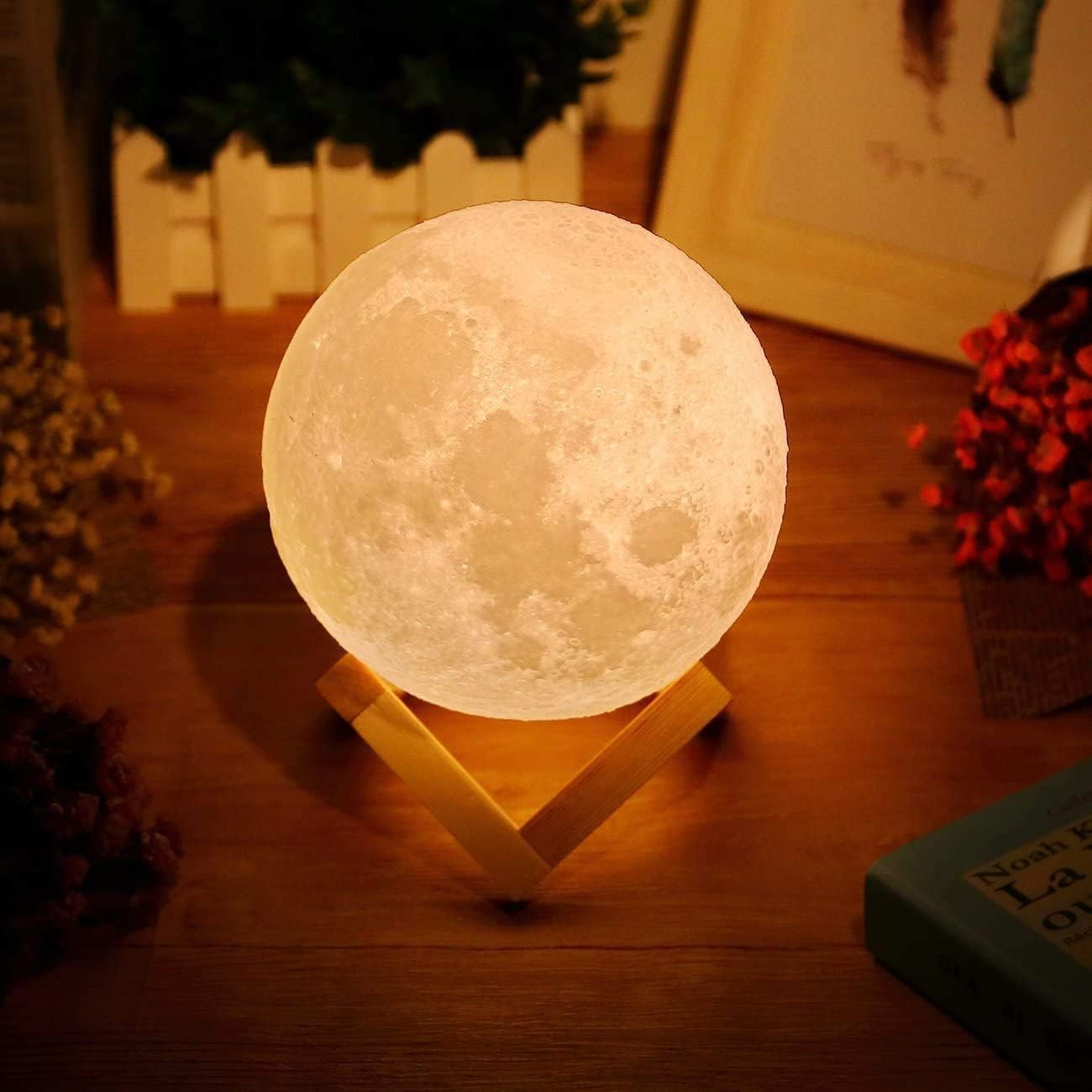 Lampe Lune - MoonAura™ - Ambre - Ambiance et décoration