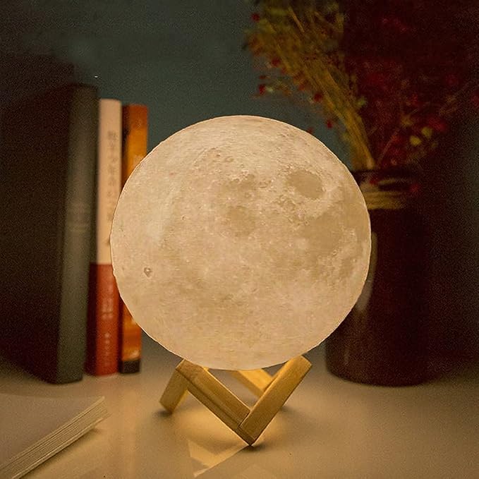 Lampe Lune - MoonAura™ - Ambre - Ambiance et décoration