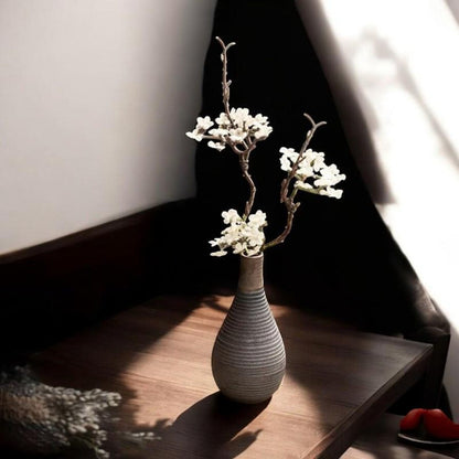 Vase en Céramique - NeoAntiqueVase™ - Bouteille Strié - Ambiance et décoration