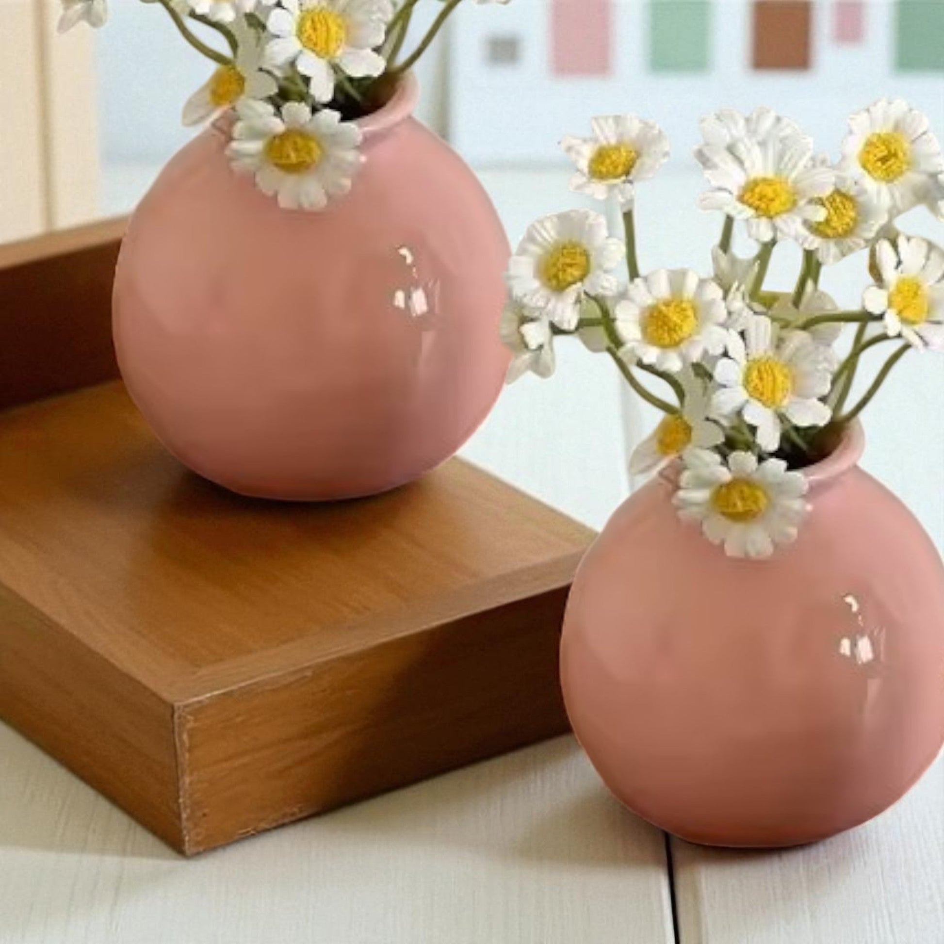 Vase en Céramique - ZenHydroVase™ - Rose - Ambiance et décoration