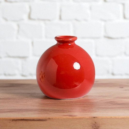 Vase en Céramique - ZenHydroVase™ - Rouge - Ambiance et décoration