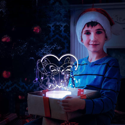 Veilleuse LED - StitchDream™ - Duo Amoureux - Ambiance et décoration