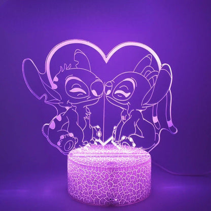 Veilleuse LED - StitchDream™ - Duo Amoureux - Ambiance et décoration