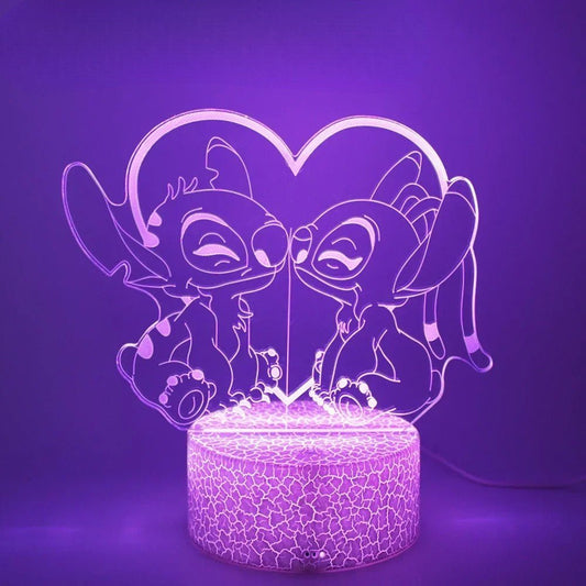 Veilleuse LED - StitchDream™ - Duo Amoureux - Ambiance et décoration