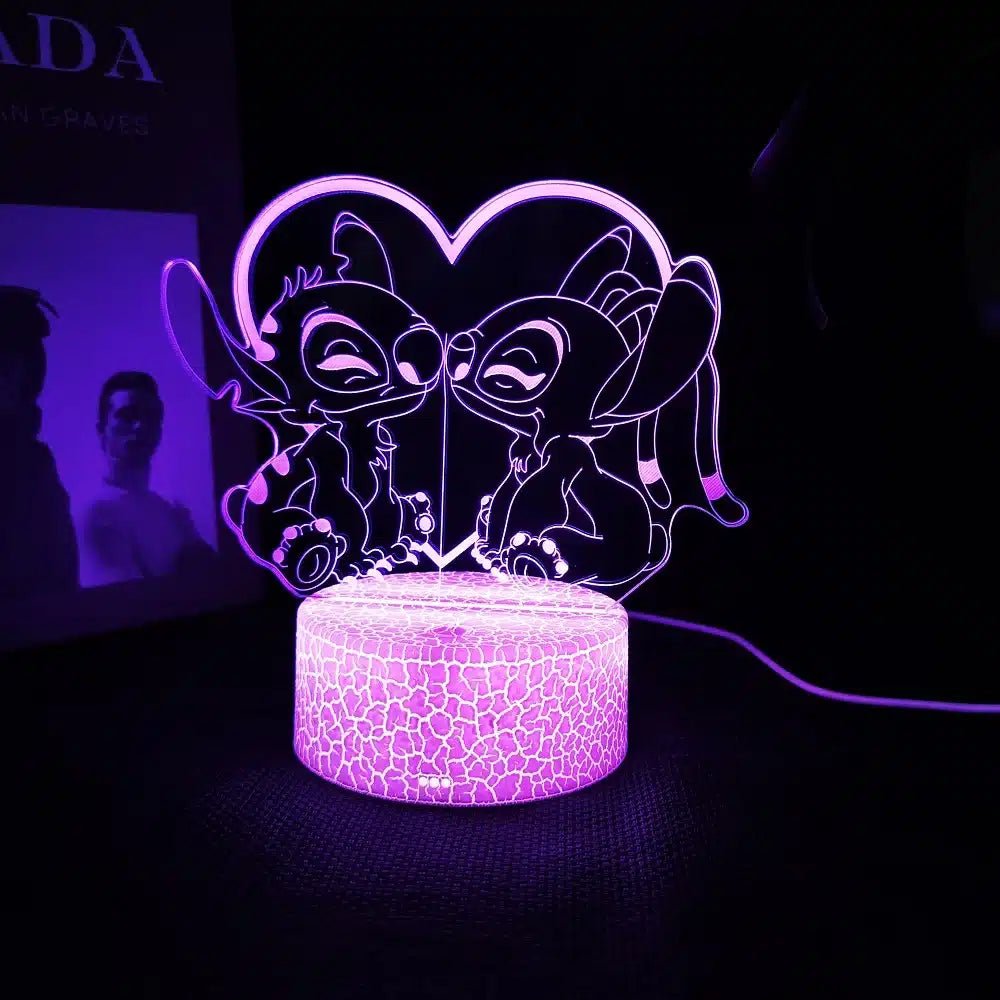 Veilleuse LED - StitchDream™ - Duo Amoureux - Ambiance et décoration